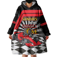 Sundays Are For Formula Racing Wearable Blanket Hoodie - Wonder Print Shop