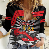 Sundays Are For Formula Racing Women Casual Shirt - Wonder Print Shop