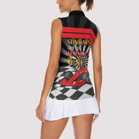 Sundays Are For Formula Racing Women Sleeveless Polo Shirt - Wonder Print Shop