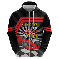 Sundays Are For Formula Racing Zip Hoodie - Wonder Print Shop