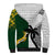 South Africa And Fiji Rugby Sherpa Hoodie 2023 World Cup Fijian Tapa With Kente Pattern - Wonder Print Shop