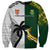 South Africa And Fiji Rugby Sweatshirt 2023 World Cup Fijian Tapa With Kente Pattern - Wonder Print Shop