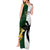 South Africa And Fiji Rugby Tank Maxi Dress 2023 World Cup Fijian Tapa With Kente Pattern - Wonder Print Shop