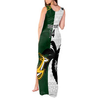 Custom South Africa And Fiji Rugby Tank Maxi Dress 2023 World Cup Fijian Tapa With Kente Pattern - Wonder Print Shop