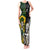 South Africa And Aotearoa Rugby Tank Maxi Dress 2023 Springboks Kente Combine All Black Maori Fern - Wonder Print Shop