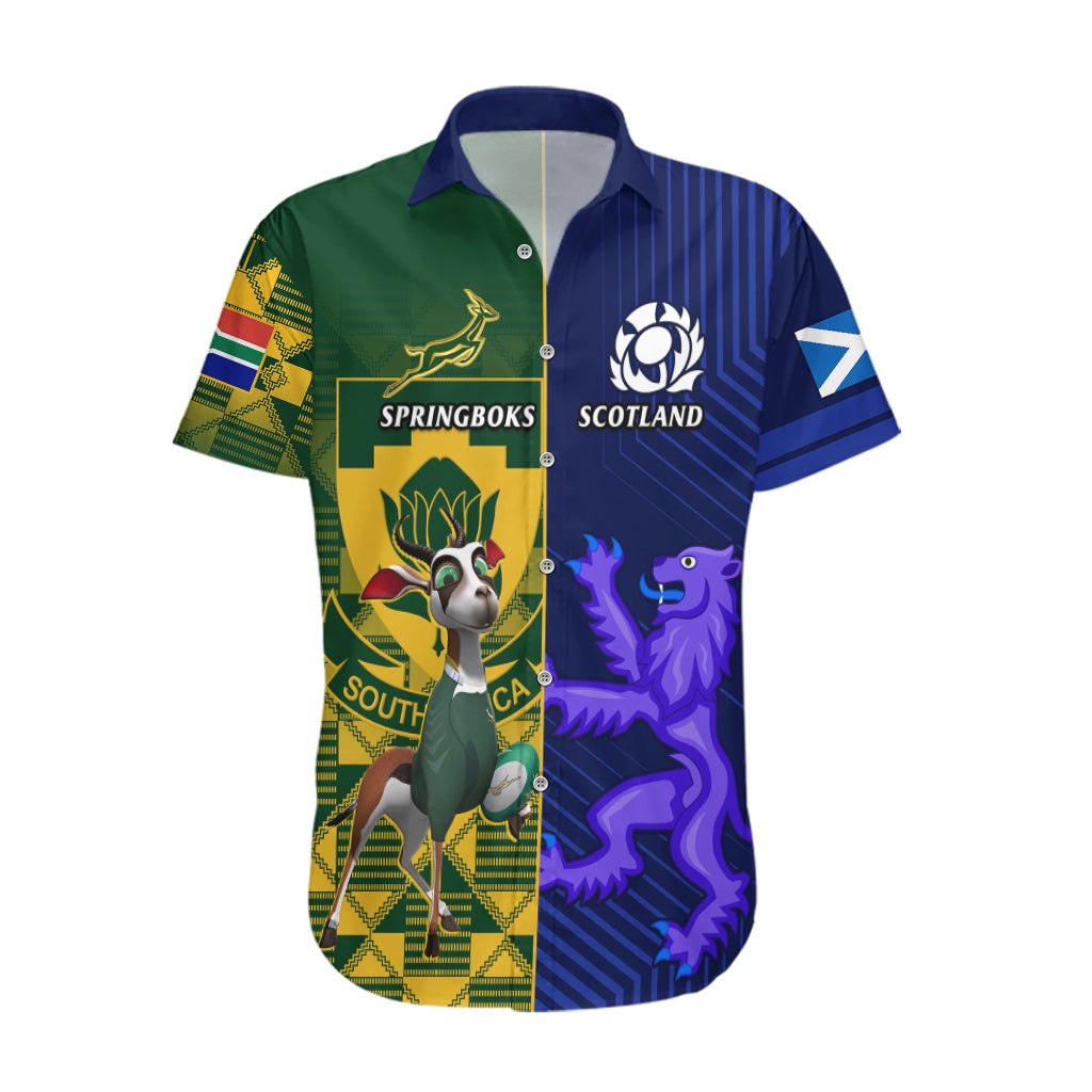 custom-south-africa-and-scotland-rugby-hawaiian-shirt-2023-world-cup-springboks-thistle-together