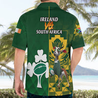South Africa And Ireland Rugby Hawaiian Shirt 2023 World Cup Springboks Shamrocks Together - Wonder Print Shop