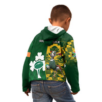 South Africa And Ireland Rugby Kid Hoodie 2023 World Cup Springboks Shamrocks Together - Wonder Print Shop