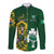 South Africa And Ireland Rugby Long Sleeve Button Shirt 2023 World Cup Springboks Shamrocks Together - Wonder Print Shop