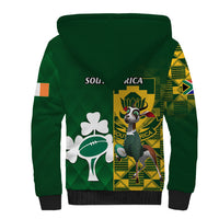 South Africa And Ireland Rugby Sherpa Hoodie 2023 World Cup Springboks Shamrocks Together - Wonder Print Shop