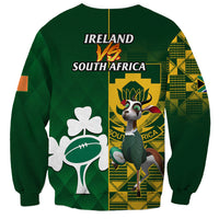 South Africa And Ireland Rugby Sweatshirt 2023 World Cup Springboks Shamrocks Together - Wonder Print Shop