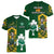 South Africa And Ireland Rugby Women V Neck T Shirt 2023 World Cup Springboks Shamrocks Together - Wonder Print Shop