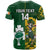 Custom South Africa And Ireland Rugby T Shirt 2023 World Cup Springboks Shamrocks Together - Wonder Print Shop