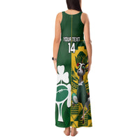 Custom South Africa And Ireland Rugby Tank Maxi Dress 2023 World Cup Springboks Shamrocks Together - Wonder Print Shop