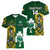 Custom South Africa And Ireland Rugby Women V Neck T Shirt 2023 World Cup Springboks Shamrocks Together - Wonder Print Shop