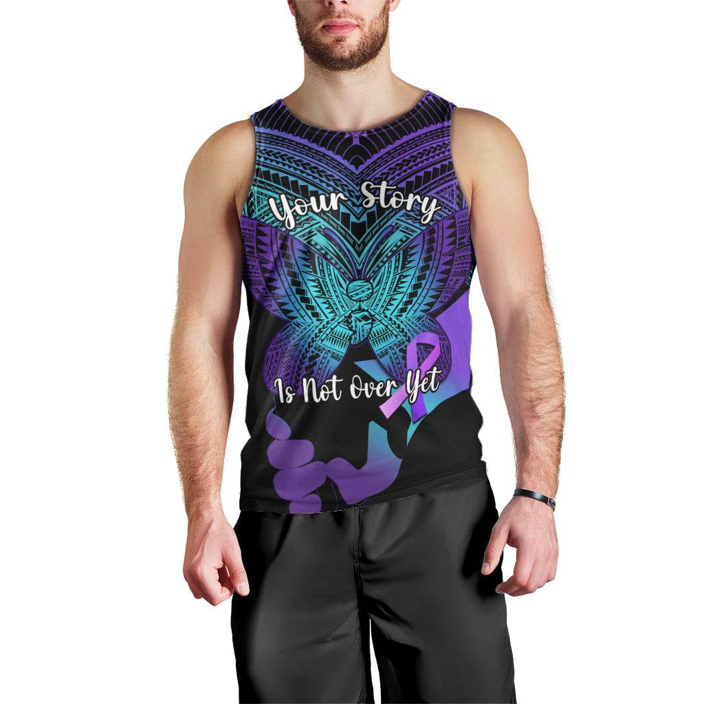 suicide-awareness-your-story-is-not-over-yet-men-tank-top-polynesian-butterfly-tattoo