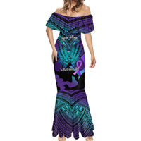 Suicide Awareness Your Story Is Not Over Yet Mermaid Dress Polynesian Butterfly Tattoo - Wonder Print Shop