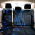 Blue Polynesia Shark Tattoo Back Car Seat Cover With Polynesian Plumeria - Wonder Print Shop