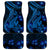 Blue Polynesia Shark Tattoo Car Mats With Polynesian Plumeria - Wonder Print Shop