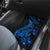 Blue Polynesia Shark Tattoo Car Mats With Polynesian Plumeria - Wonder Print Shop