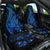 Blue Polynesia Shark Tattoo Car Seat Cover With Polynesian Plumeria - Wonder Print Shop