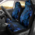 Blue Polynesia Shark Tattoo Car Seat Cover With Polynesian Plumeria - Wonder Print Shop