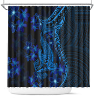 blue-polynesia-shark-tattoo-shower-curtain-with-polynesian-plumeria