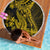 Gold Polynesia Shark Tattoo Beach Blanket With Polynesian Plumeria - Wonder Print Shop