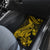 Gold Polynesia Shark Tattoo Car Mats With Polynesian Plumeria - Wonder Print Shop