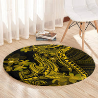 gold-polynesia-shark-tattoo-round-carpet-with-polynesian-plumeria