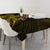 Gold Polynesia Shark Tattoo Tablecloth With Polynesian Plumeria - Wonder Print Shop