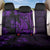 Purple Polynesia Shark Tattoo Back Car Seat Cover With Polynesian Plumeria - Wonder Print Shop