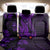 Purple Polynesia Shark Tattoo Back Car Seat Cover With Polynesian Plumeria - Wonder Print Shop