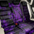 Purple Polynesia Shark Tattoo Back Car Seat Cover With Polynesian Plumeria - Wonder Print Shop