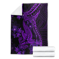 purple-polynesia-shark-tattoo-blanket-with-polynesian-plumeria