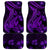 Purple Polynesia Shark Tattoo Car Mats With Polynesian Plumeria - Wonder Print Shop