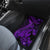 Purple Polynesia Shark Tattoo Car Mats With Polynesian Plumeria - Wonder Print Shop