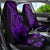 Purple Polynesia Shark Tattoo Car Seat Cover With Polynesian Plumeria - Wonder Print Shop