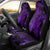 Purple Polynesia Shark Tattoo Car Seat Cover With Polynesian Plumeria - Wonder Print Shop