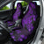 Purple Polynesia Shark Tattoo Car Seat Cover With Polynesian Plumeria - Wonder Print Shop