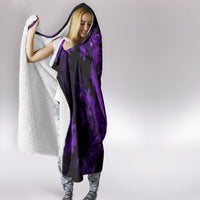 purple-polynesia-shark-tattoo-hooded-blanket-with-polynesian-plumeria