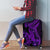 Purple Polynesia Shark Tattoo Luggage Cover With Polynesian Plumeria - Wonder Print Shop