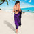 Purple Polynesia Shark Tattoo Sarong With Polynesian Plumeria - Wonder Print Shop