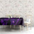 Purple Polynesia Shark Tattoo Tablecloth With Polynesian Plumeria - Wonder Print Shop