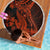 Red Polynesia Beach Blanket Shark Tattoo With Polynesian Plumeria - Wonder Print Shop