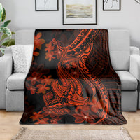 red-polynesia-blanket-shark-tattoo-with-polynesian-plumeria