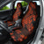 Red Polynesia Car Seat Cover Shark Tattoo With Polynesian Plumeria - Wonder Print Shop