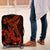 Red Polynesia Luggage Cover Shark Tattoo With Polynesian Plumeria - Wonder Print Shop
