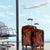 Red Polynesia Luggage Cover Shark Tattoo With Polynesian Plumeria - Wonder Print Shop