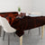 Red Polynesia Tablecloth Shark Tattoo With Polynesian Plumeria - Wonder Print Shop
